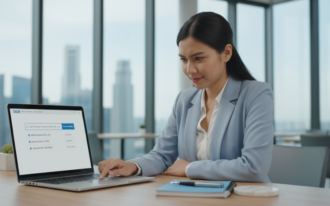 how to check company name availability singapore