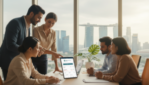 online banking for remote singapore company