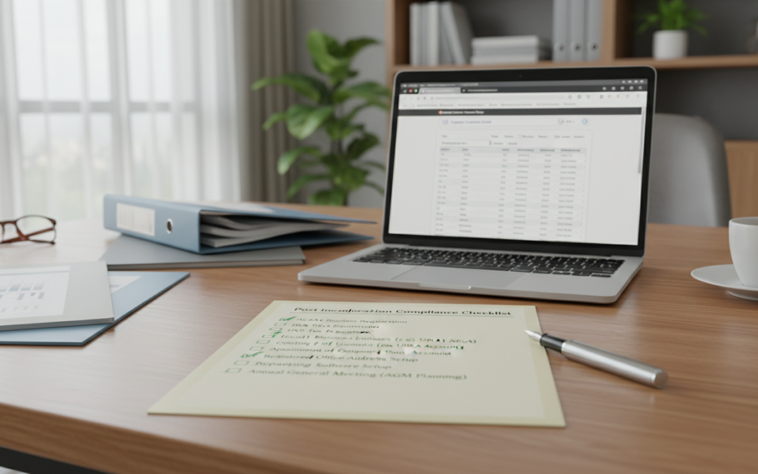 Singapore Post Incorporation Compliance Checklist for Companies