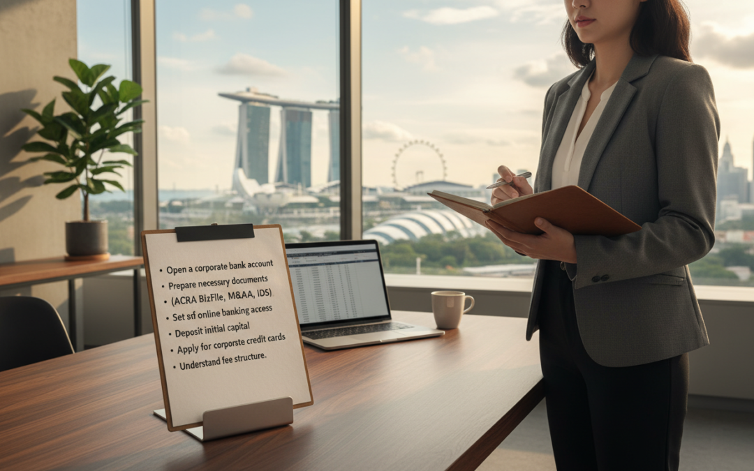 banking checklist after company incorporation singapore