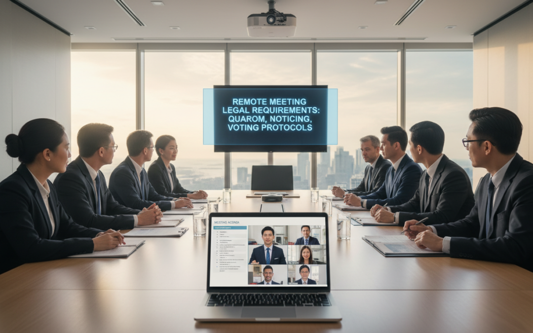 Conducting Remote Board Meetings: Singapore Legal Requirements